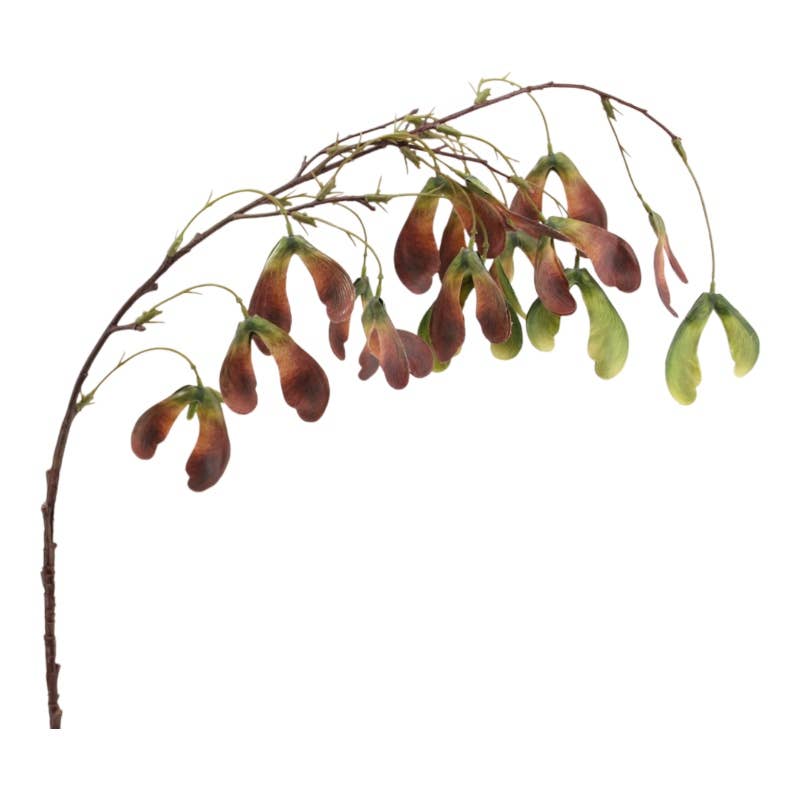 Esdoornvrucht Tak 110 cm bruin-bordeaux