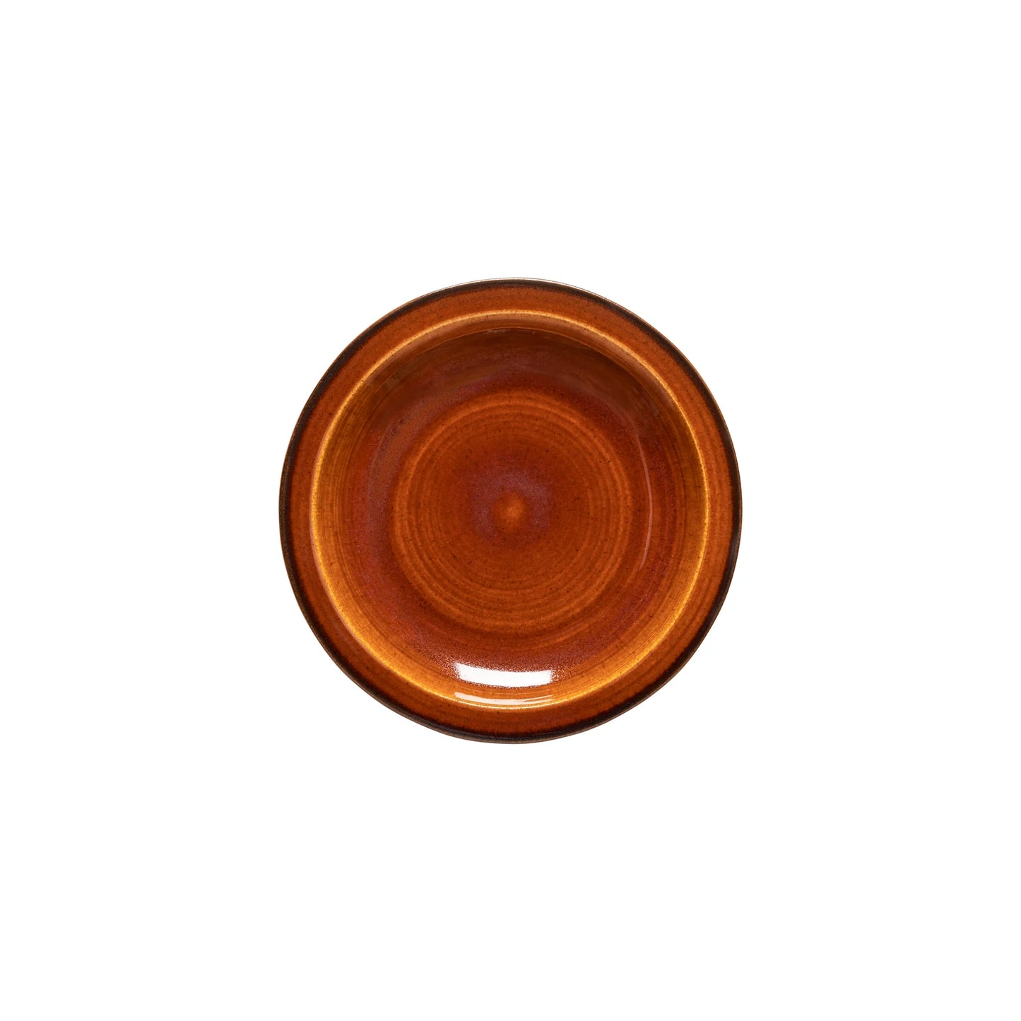Salade/dessert bord — terracotta oranje