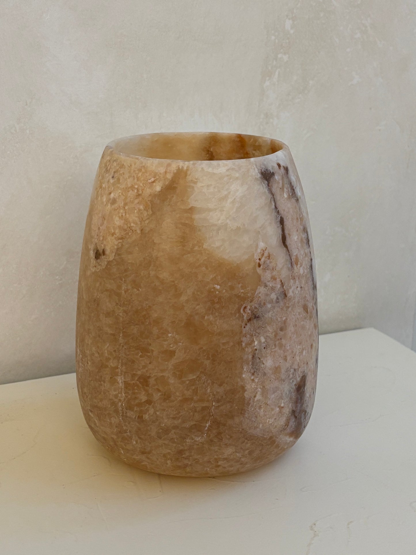 XL Albasten waxinelichthouder 18