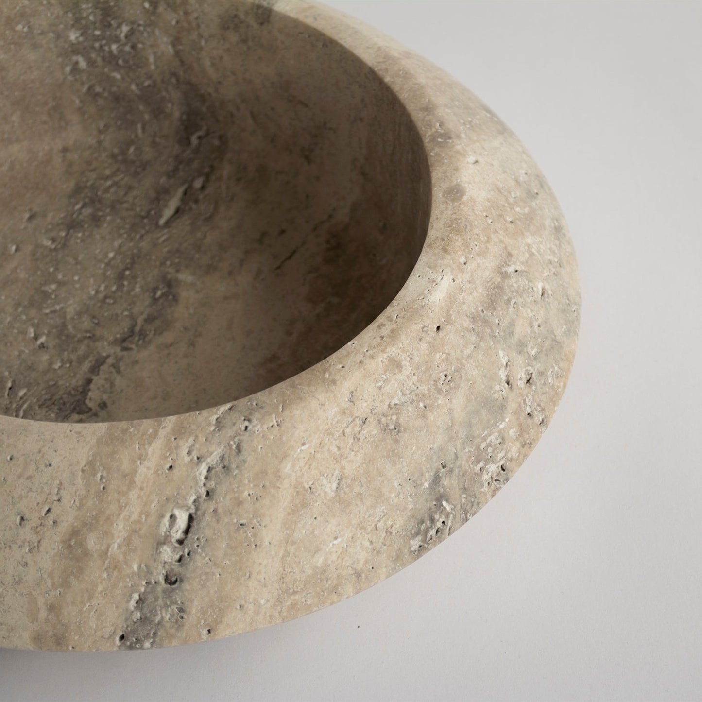 Marmeren fruitschaal beige
