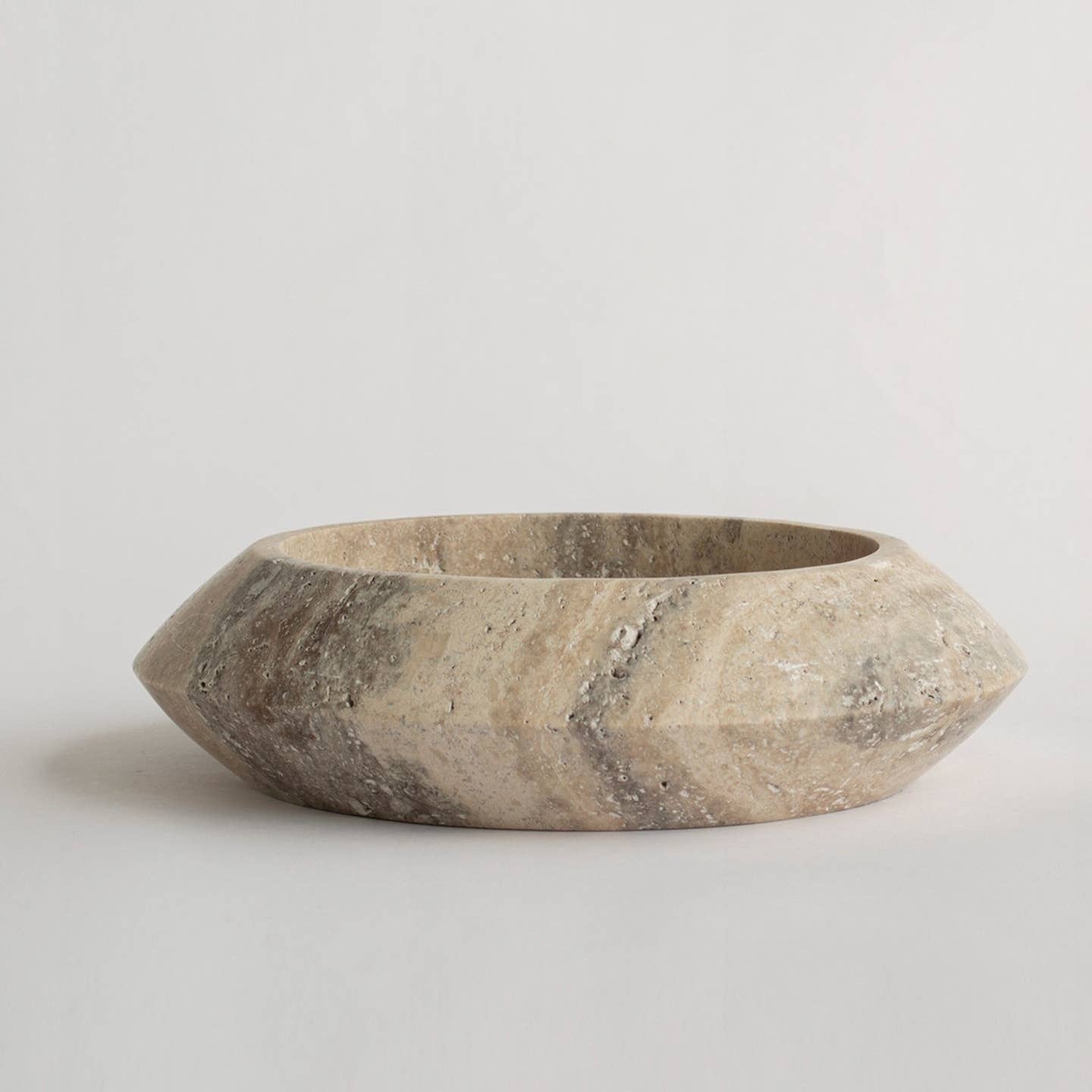 Marmeren fruitschaal beige