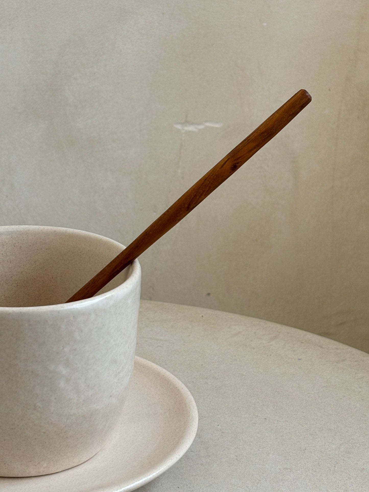 Teakhouten lepel