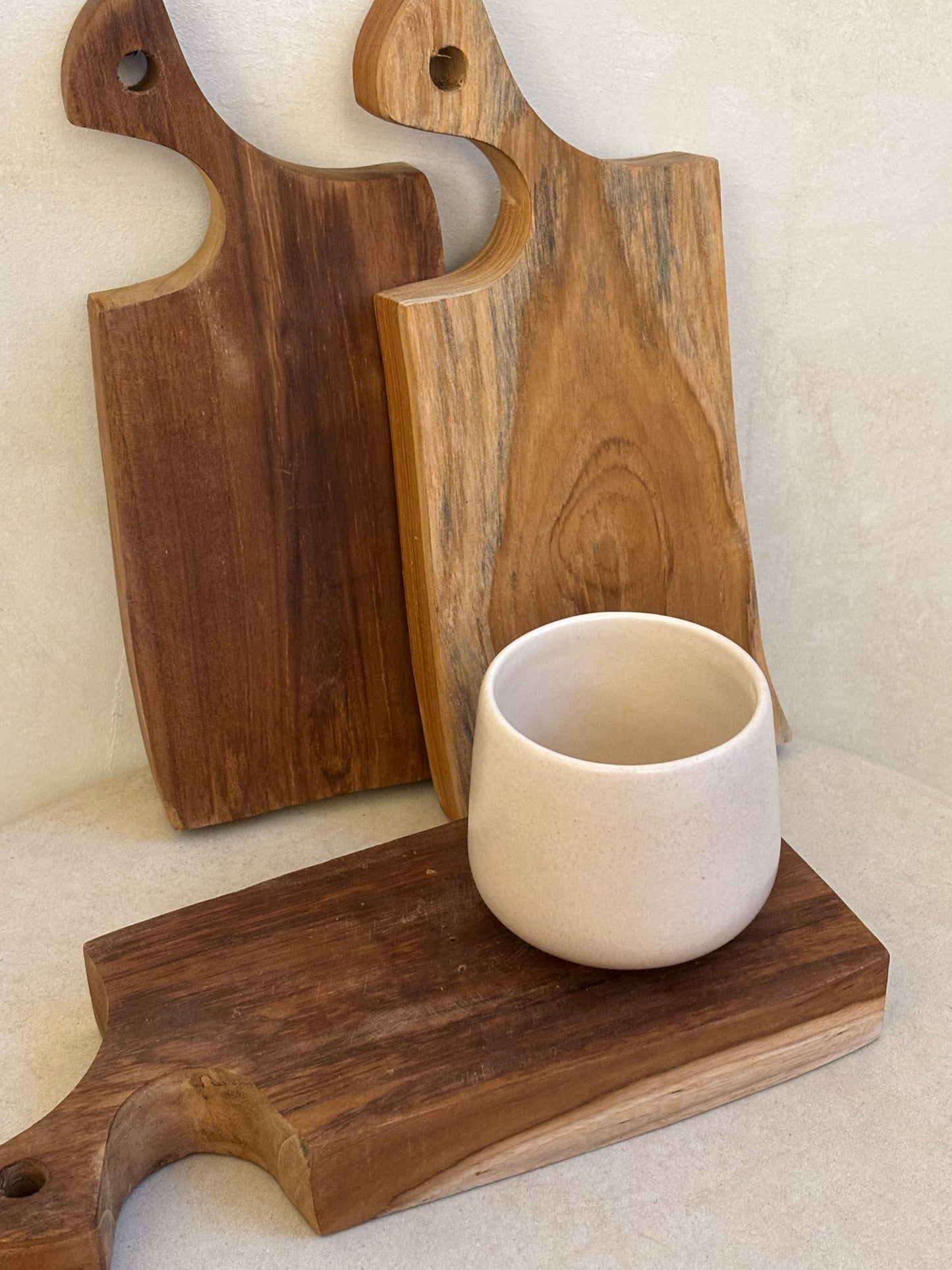 Teakhouten serveerplank