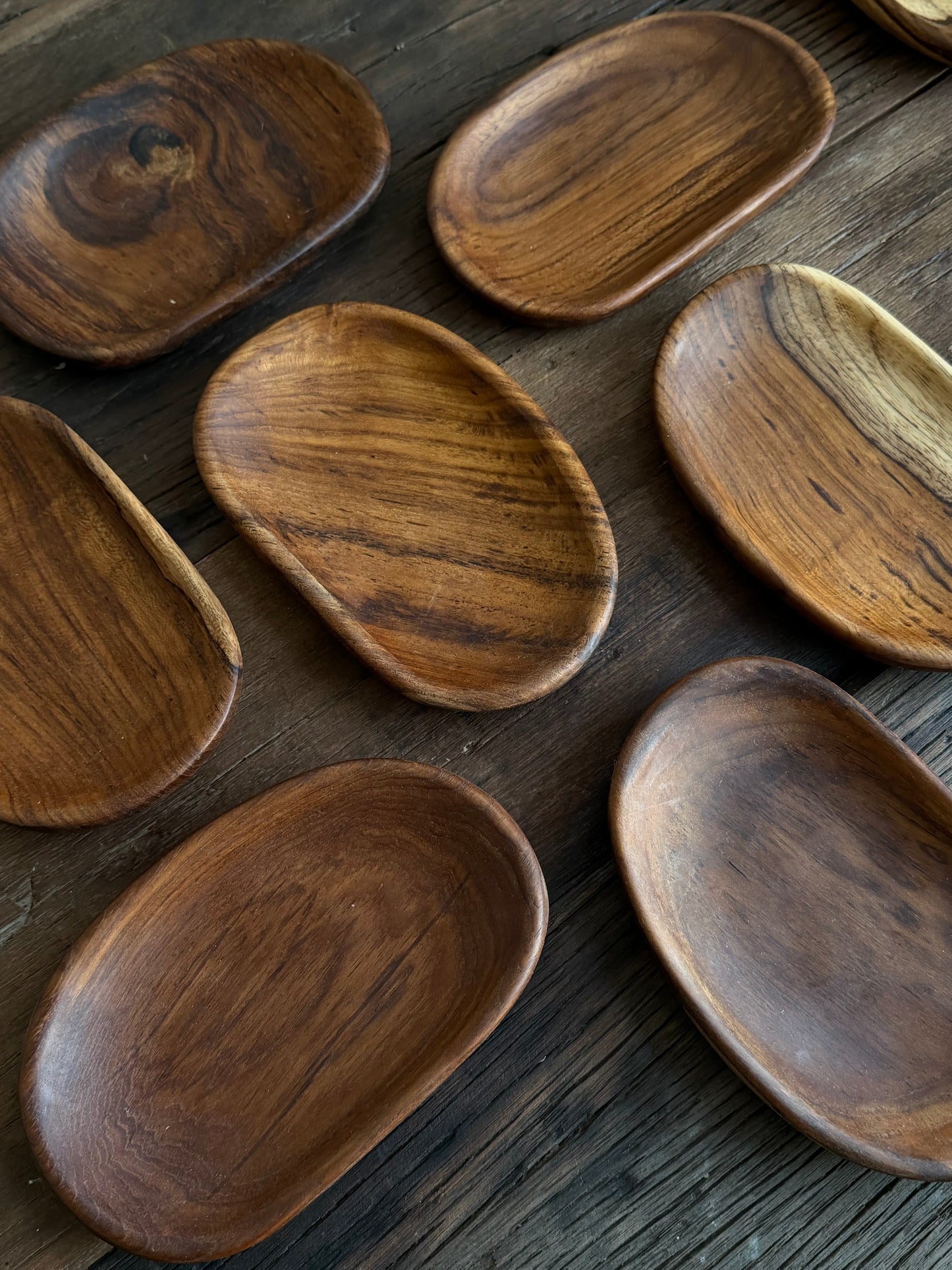 Teakhouten platter