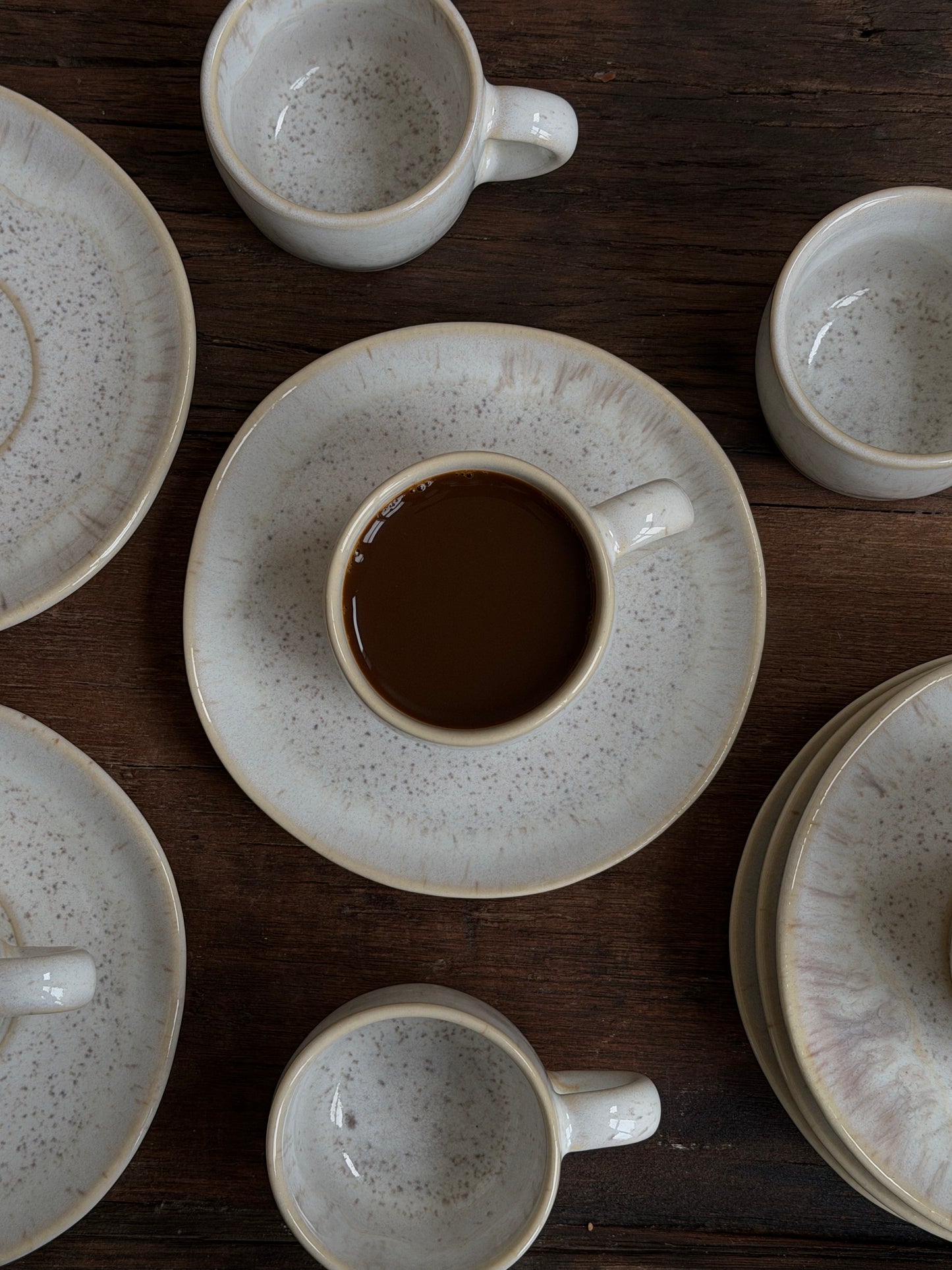 Espressomok met onderzetter