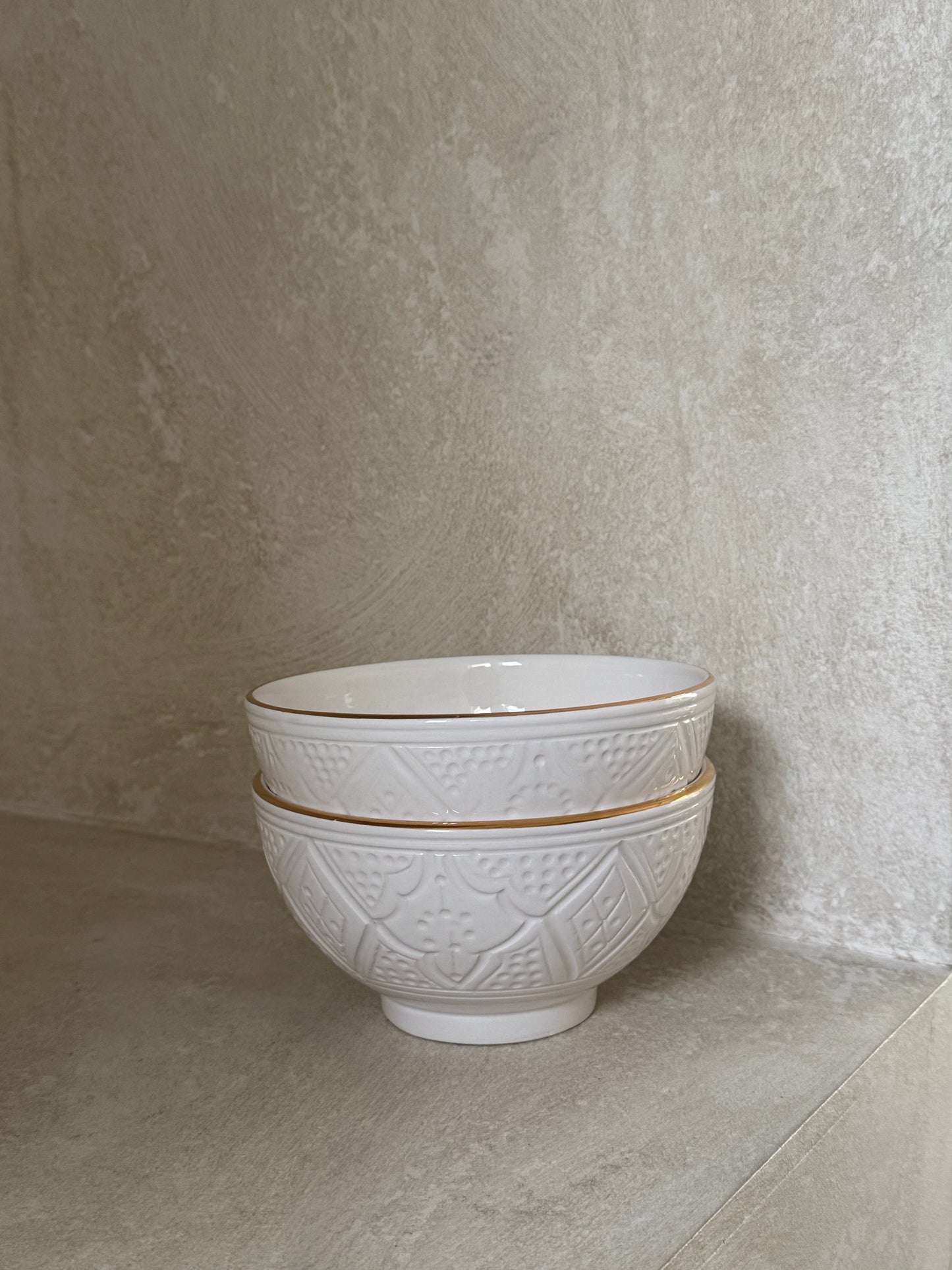 Witte kom chabi chic