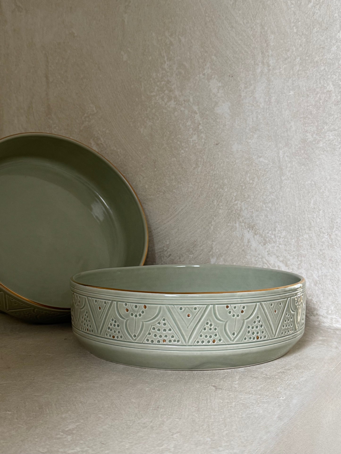Groene schaal chabi chic