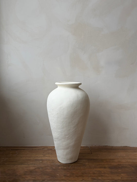 MAYE XL — grote crèmekleurige vloervaas