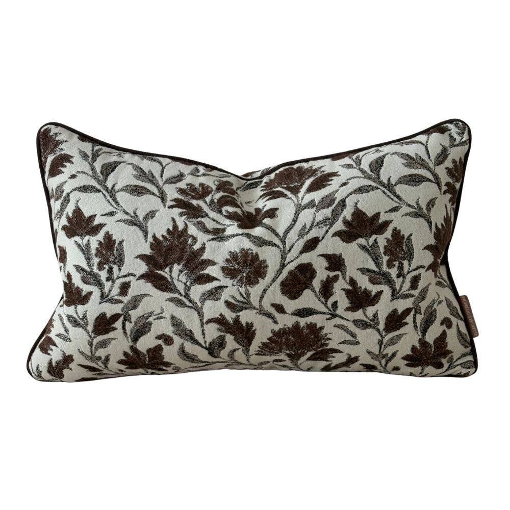 Thea - bruine print kussenhoes