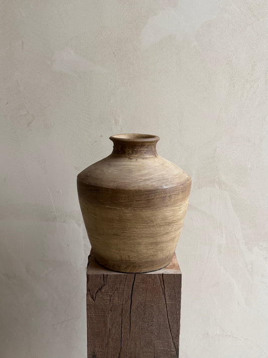 LOMI — bruine vaas met structuur