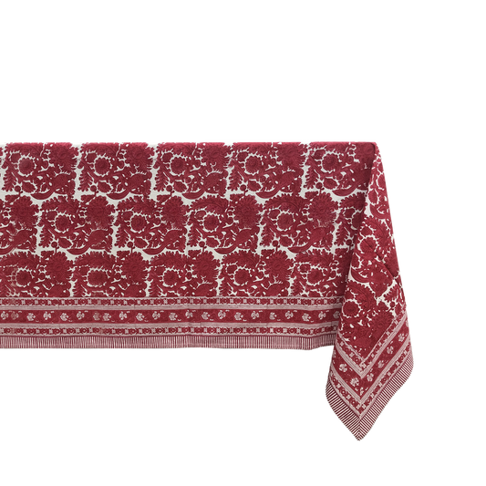 Tafelkleed rechthoek vogel rood 150x260cm