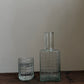 Ruffle glazen nachtkaraffenset met glas