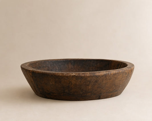Teakhouten bowl - XXL