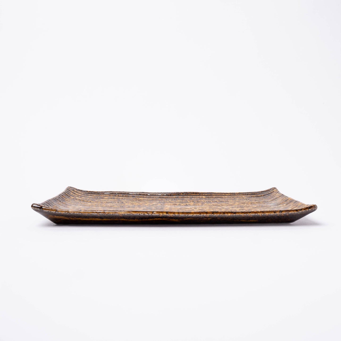 Sushi Bord Amber Contour Glazuur