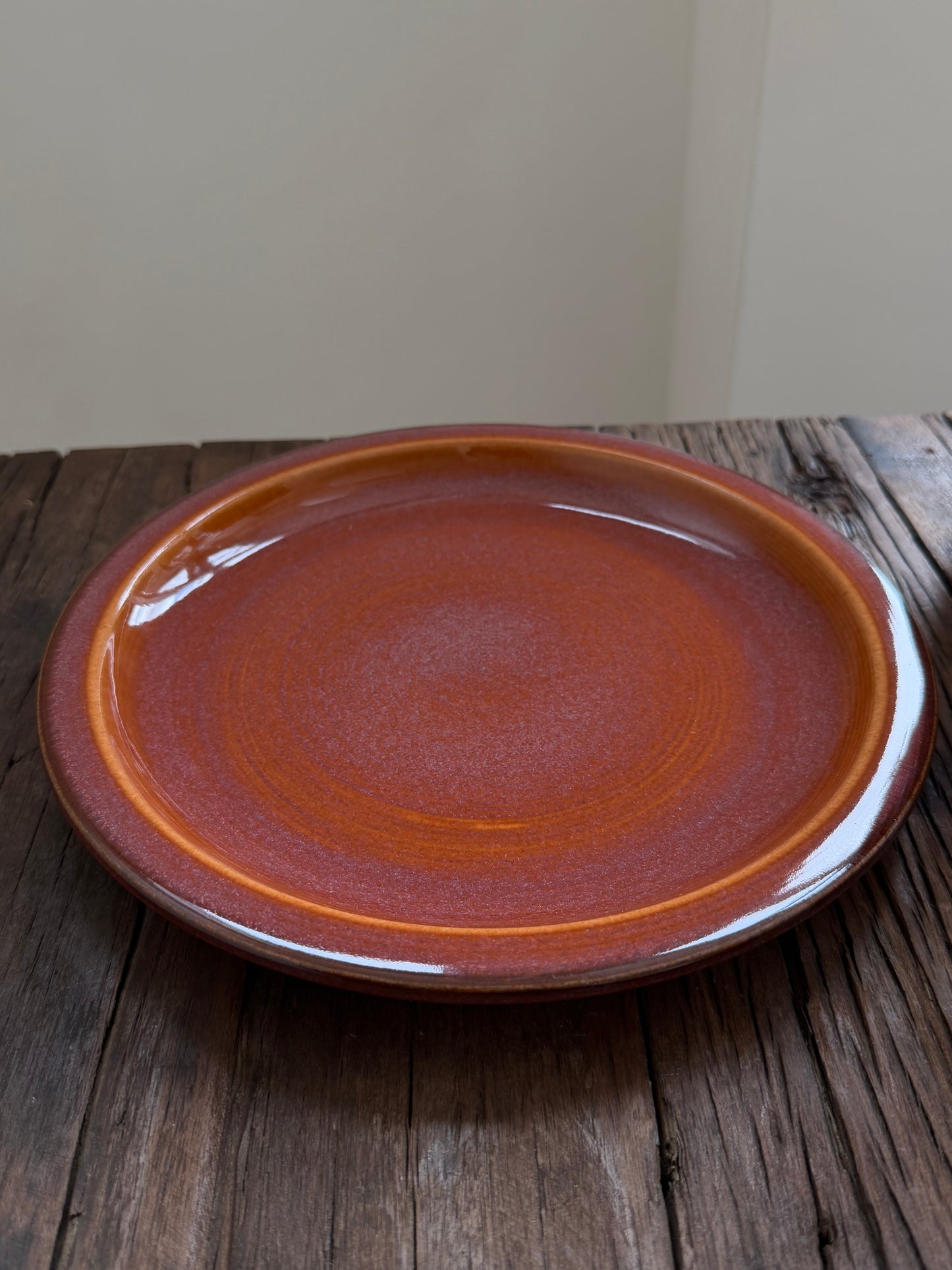 Dinerbord — terracotta oranje