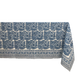 Rechthoekig tafelkleed met vogelprint azuur 150x260cm