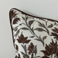 Thea - bruine print kussenhoes