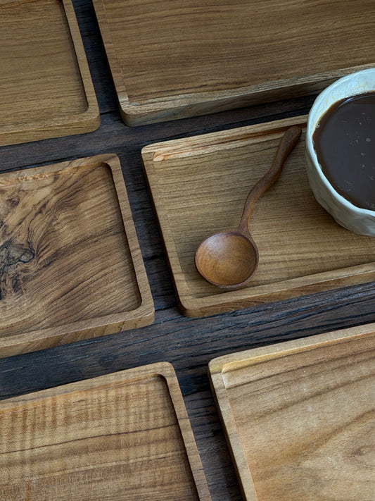 Houten aesthetic onderzetter