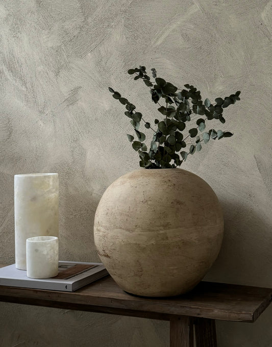 YOKO — beige ronde vaas