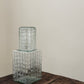 Ruffle glazen nachtkaraffenset met glas