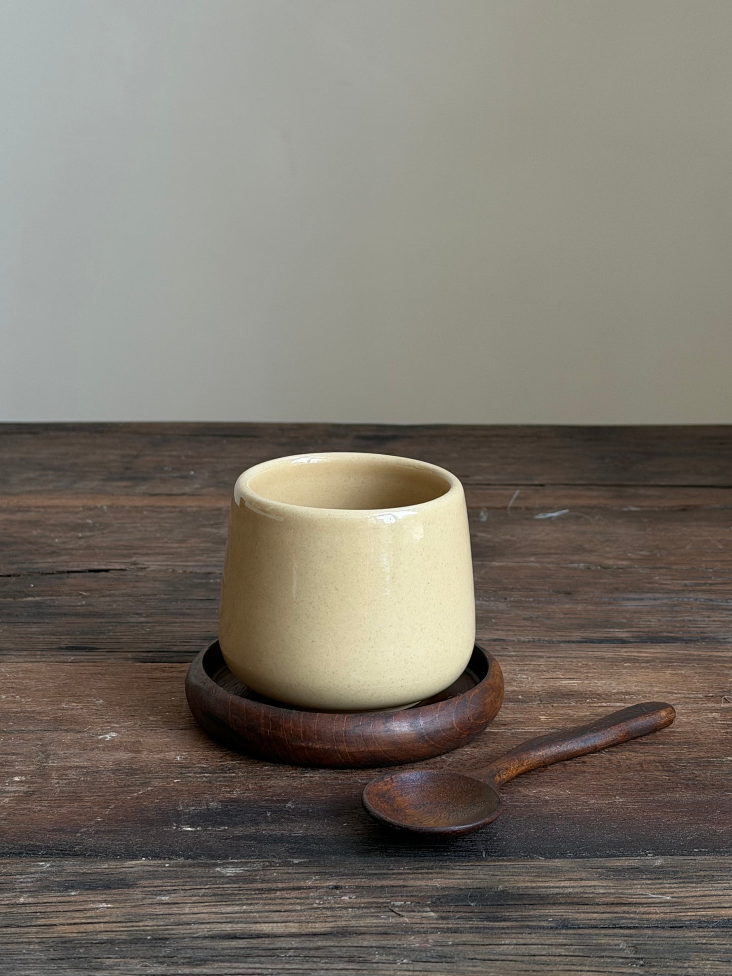 Teakhouten houder