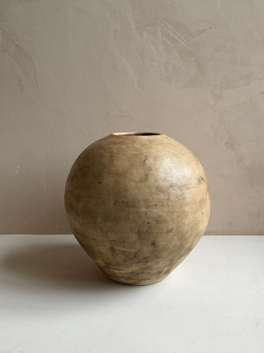 YOKO XL — grote bruine ronde vloervaas