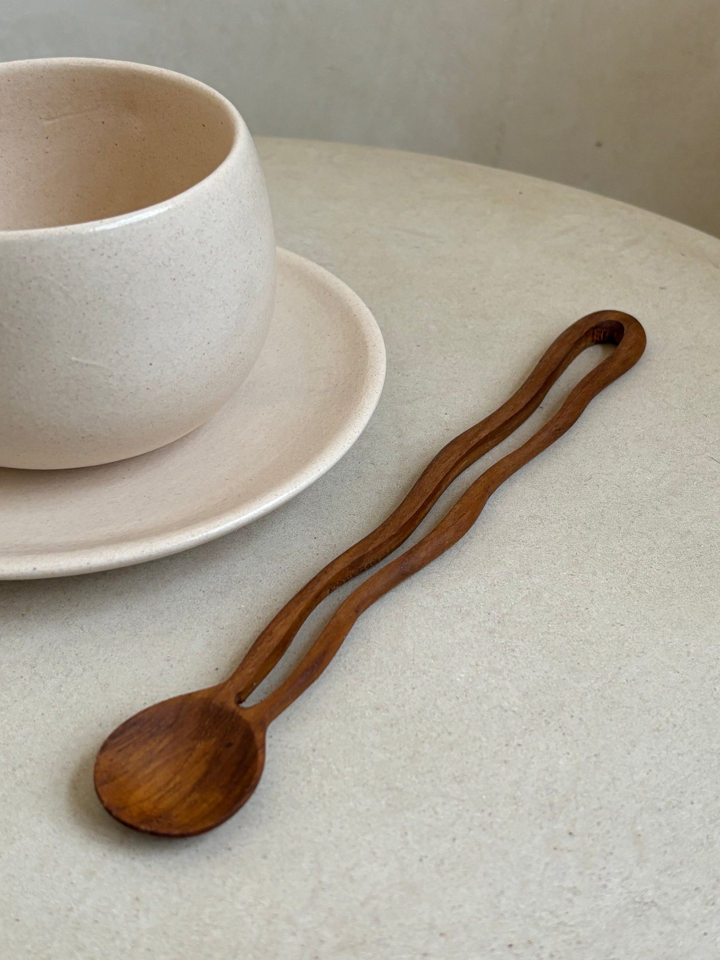 Wavy latte spoon