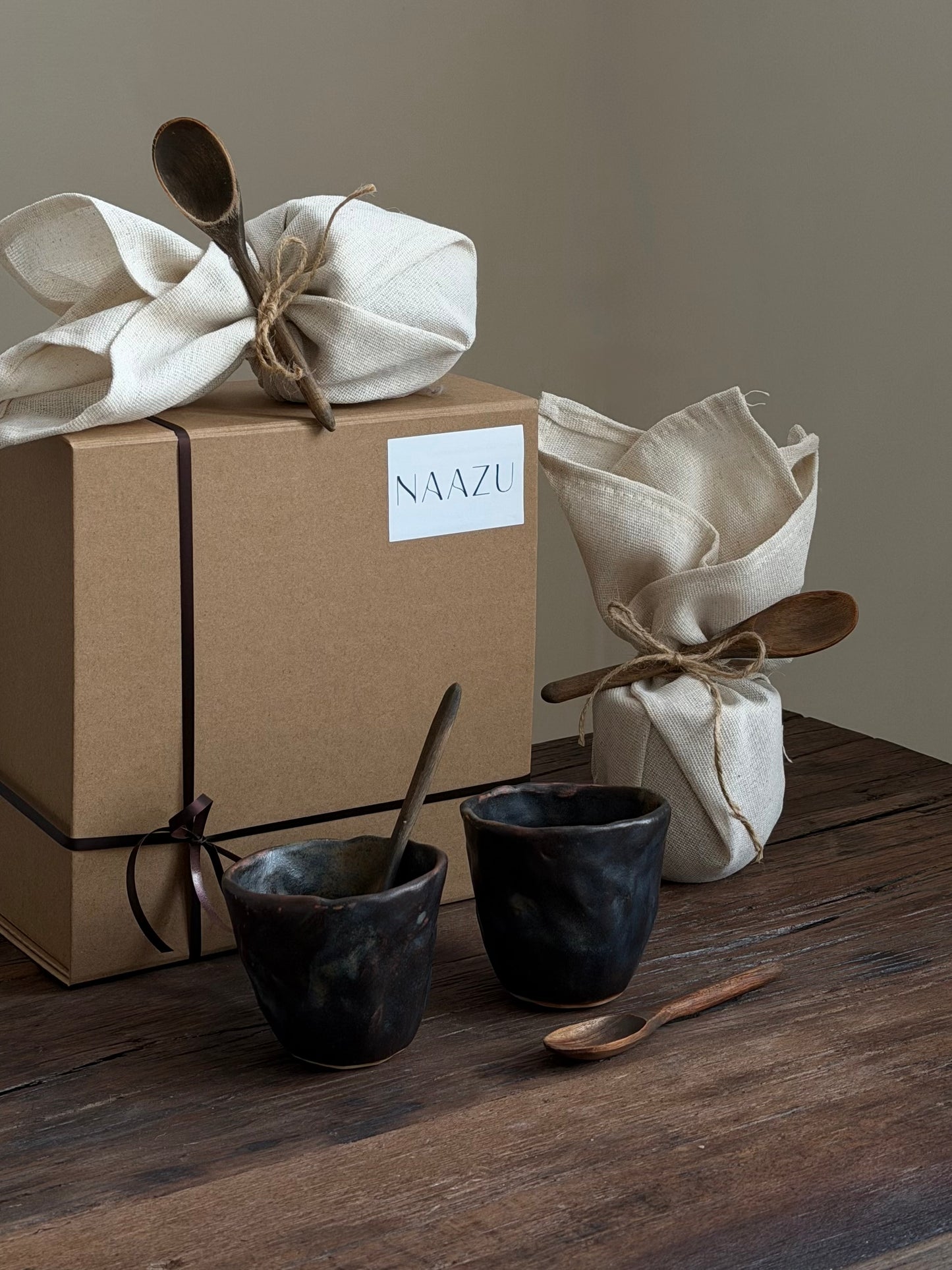 Aesthetic mok bruin giftset