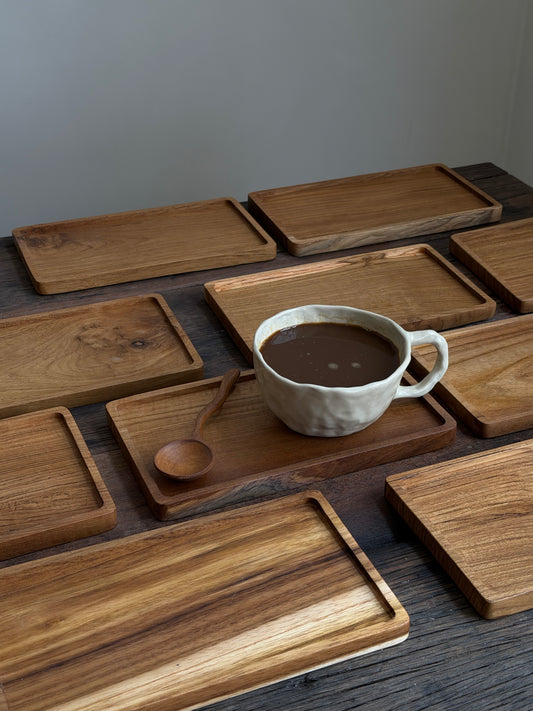 Houten aesthetic onderzetter
