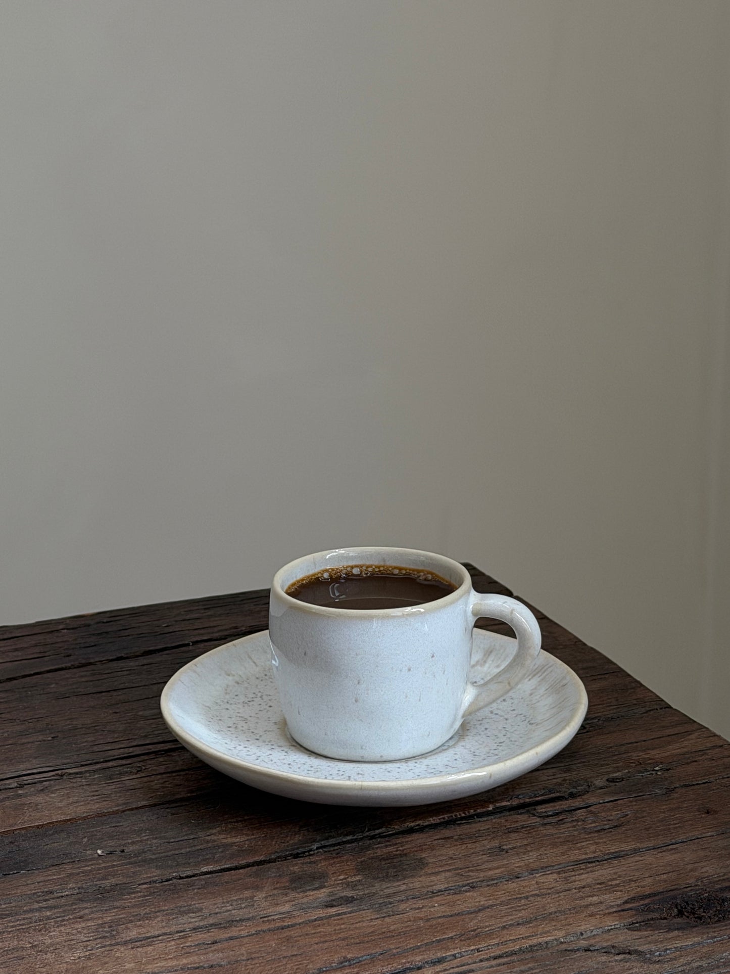 Espressomok met onderzetter