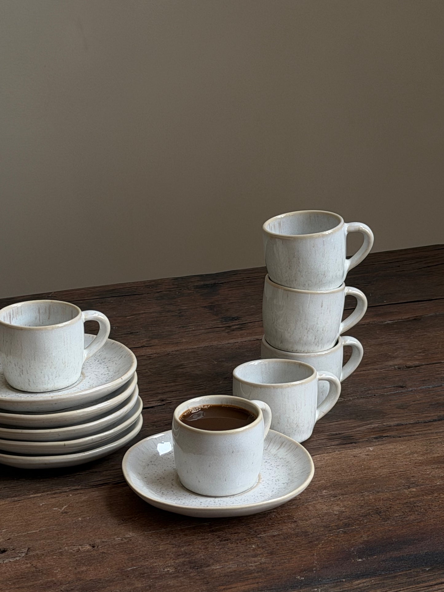 Espressomok met onderzetter