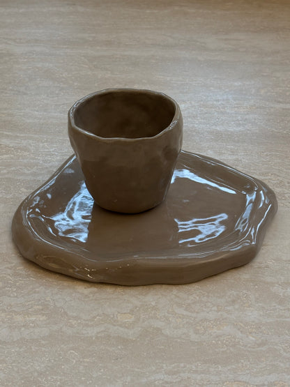 Taupe platter
