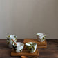 Aesthetic mok wit met groen - XL