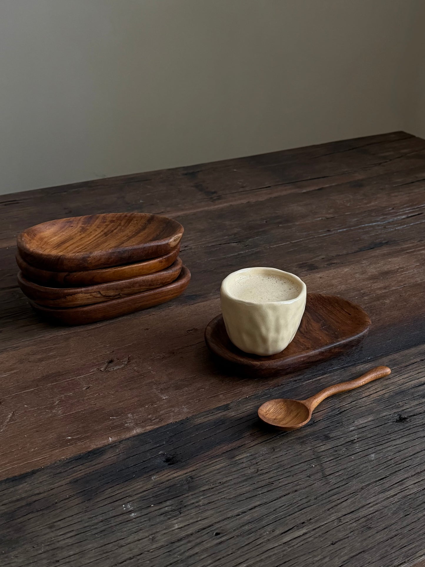Teakhouten platter