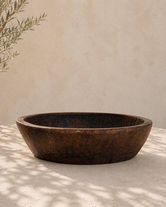 Teakhouten bowl - XXL