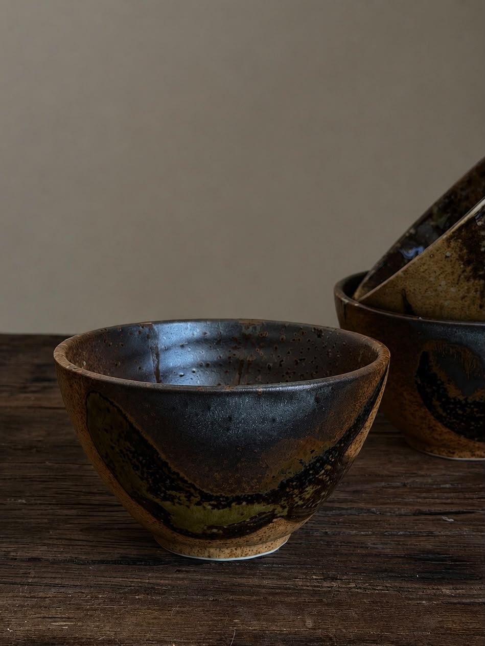 Wabi Sabi kleine diepe U-vormige kom