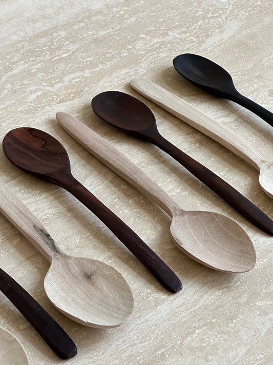 Walnoothouten eetlepel