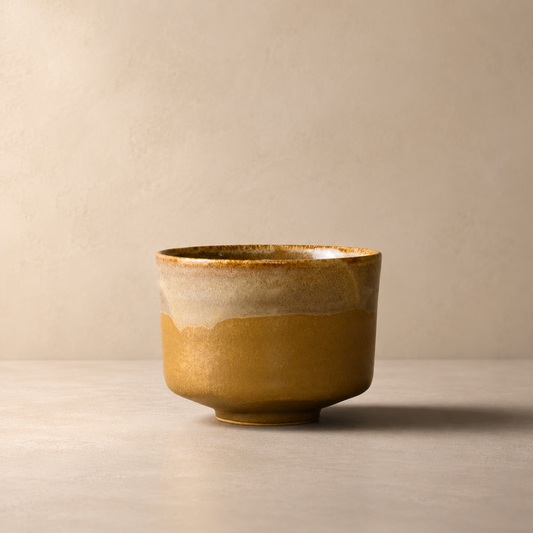 Matcha-theekom Karamel