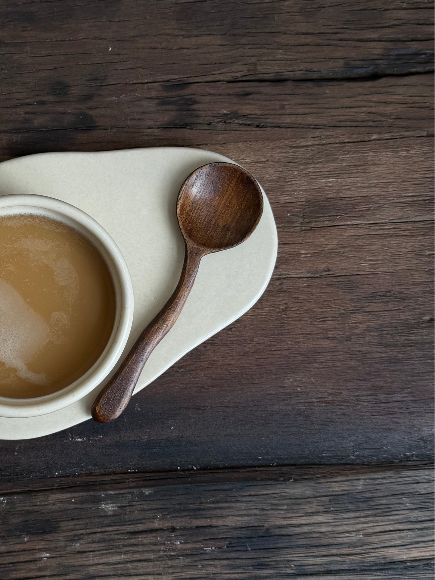 Organische houten lepel — dark oak