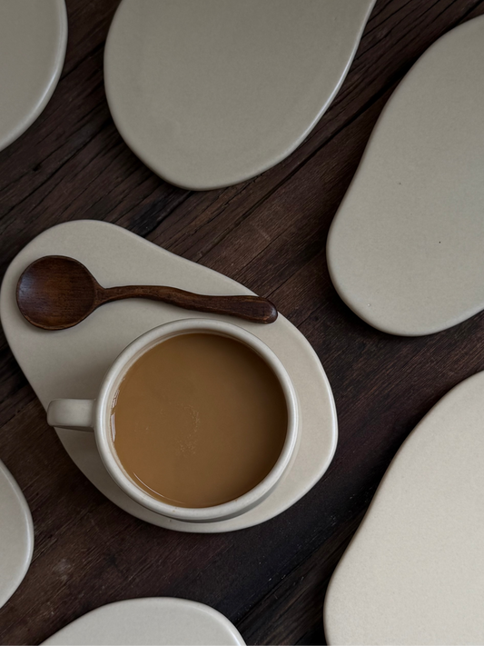 Organische platter - Moku beige