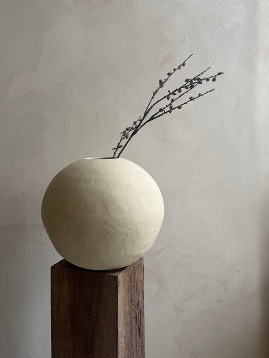 YOKO — beige ronde vaas