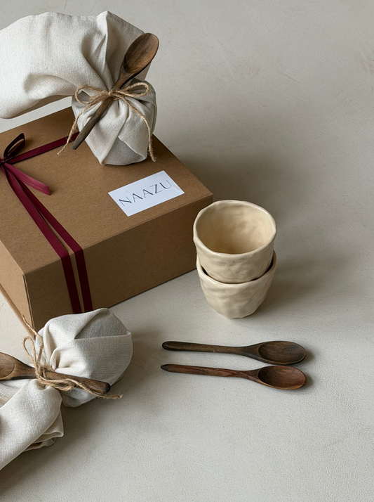 Aesthetic mok beige giftset