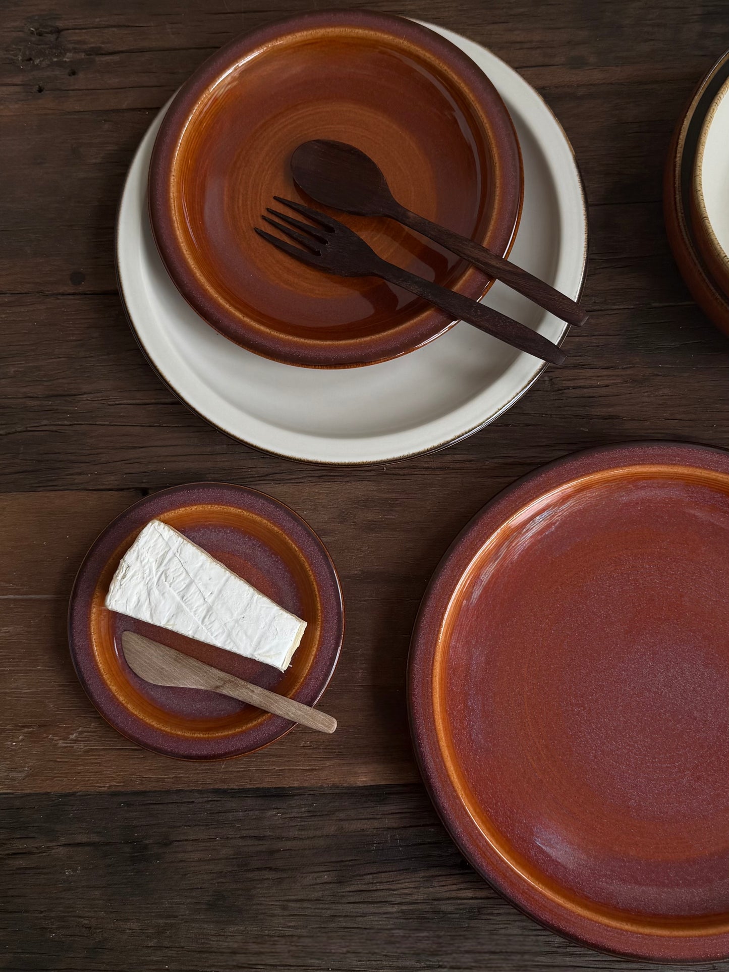Aperitiefbord — terracotta oranje