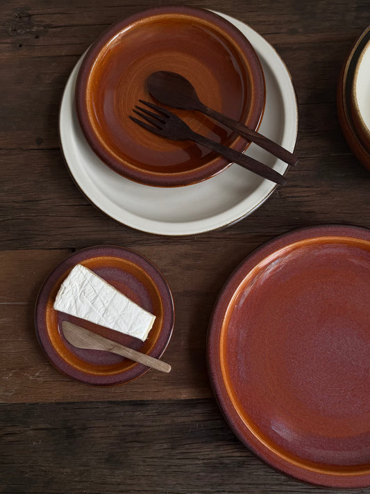 Aperitiefbord — terracotta oranje