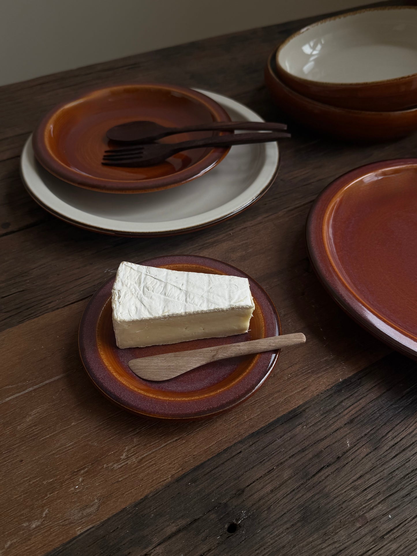 Aperitiefbord — terracotta oranje