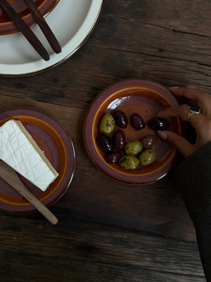 Aperitiefbord — terracotta oranje