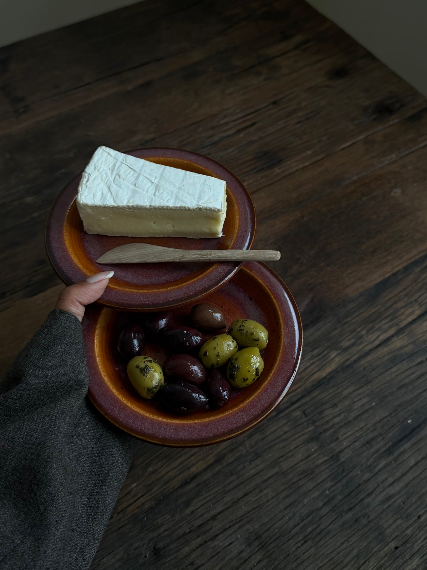 Aperitiefbord — terracotta oranje