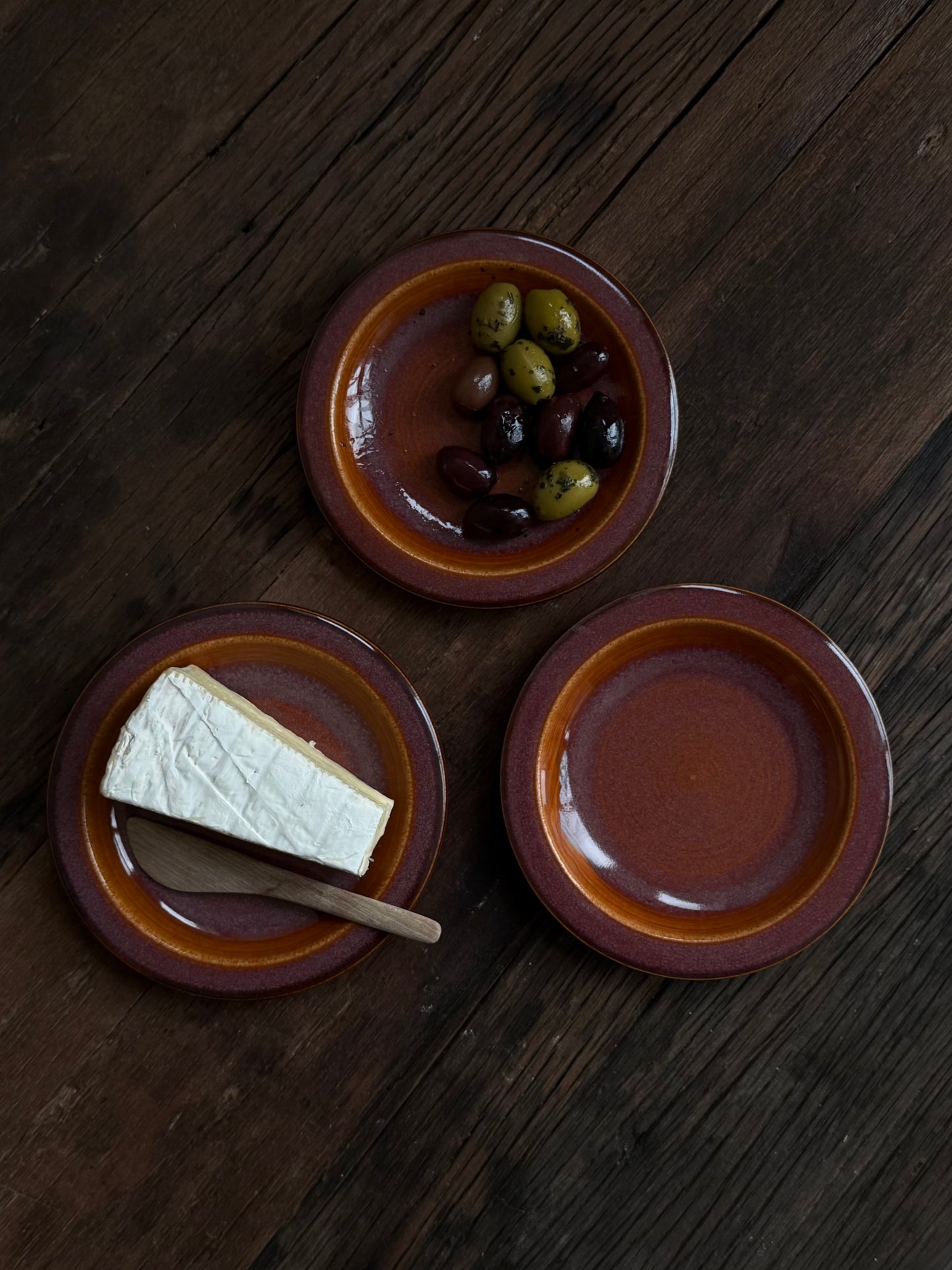 Aperitiefbord — terracotta oranje