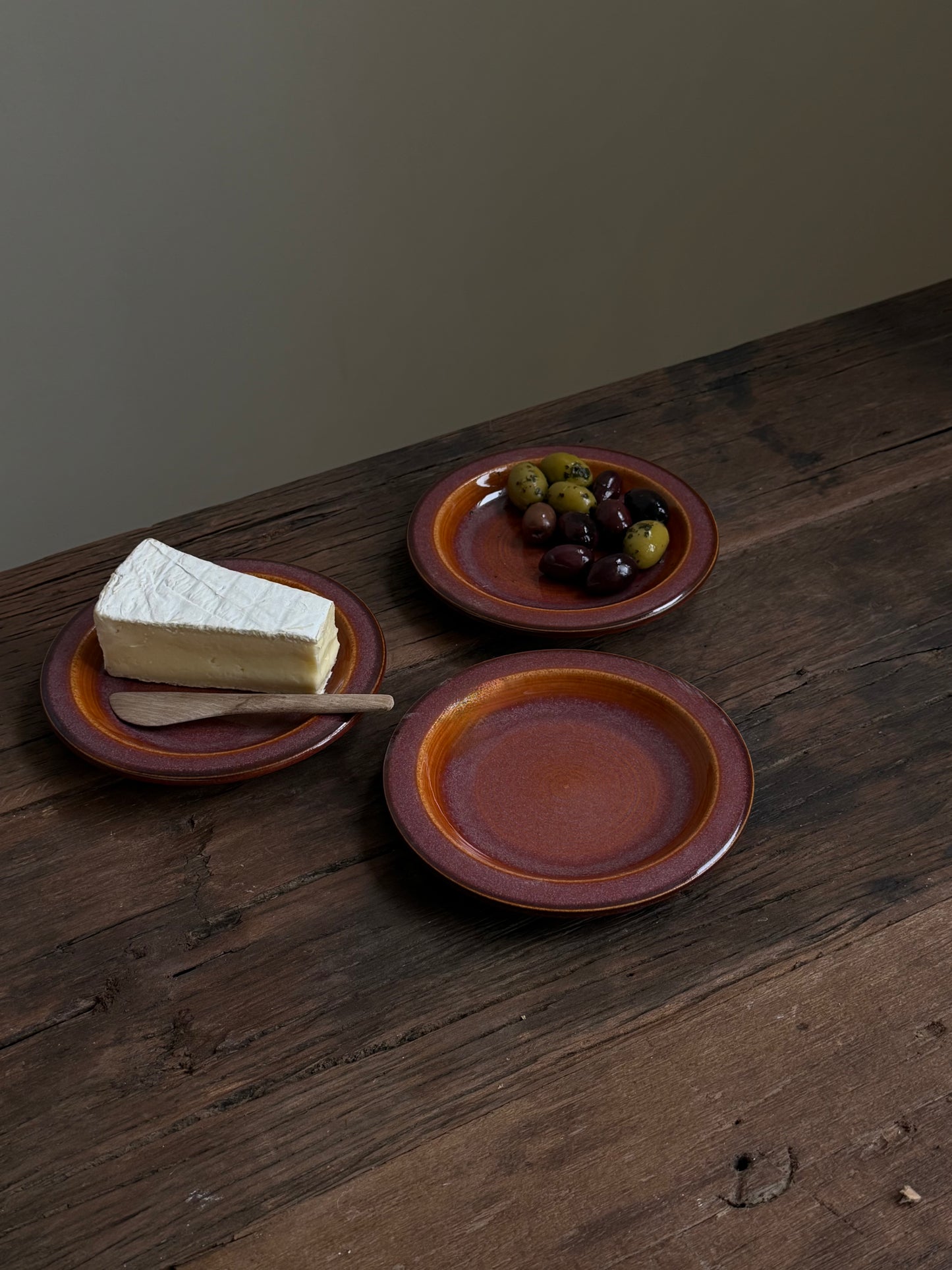 Aperitiefbord — terracotta oranje