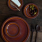 Aperitiefbord — terracotta oranje